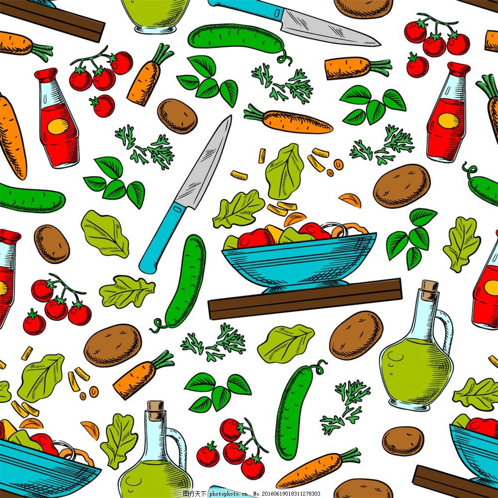 卡通蔬菜食品 健康與趣味的完美結(jié)合